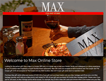 Tablet Screenshot of maxdiningcard.com